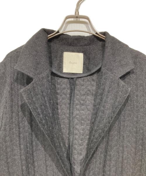 Eaphi（エフィ）Eaphi (エフィ) RANDOM BUTTON SHEER JACKET 83002-0209 ブラック サイズ:Fの古着・服飾アイテム