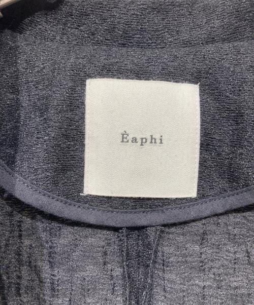 Eaphi（エフィ）Eaphi (エフィ) RANDOM BUTTON SHEER JACKET 83002-0209 ブラック サイズ:Fの古着・服飾アイテム
