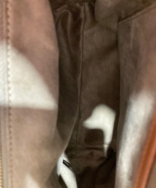 L'Avenir（ラヴェニール）L'Avenir (ラヴェニール) Val ハンドバッグ ベージュ×ブラウンの古着・服飾アイテム