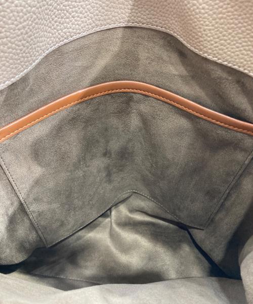 L'Avenir（ラヴェニール）L'Avenir (ラヴェニール) Val ハンドバッグ ベージュ×ブラウンの古着・服飾アイテム