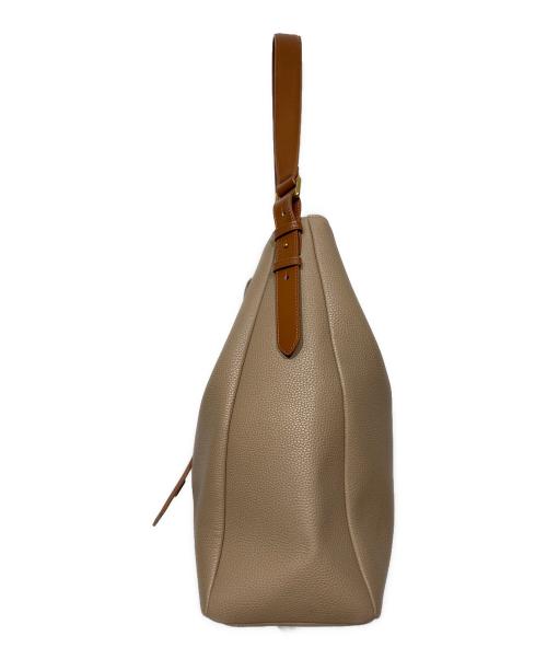 L'Avenir（ラヴェニール）L'Avenir (ラヴェニール) Val ハンドバッグ ベージュ×ブラウンの古着・服飾アイテム