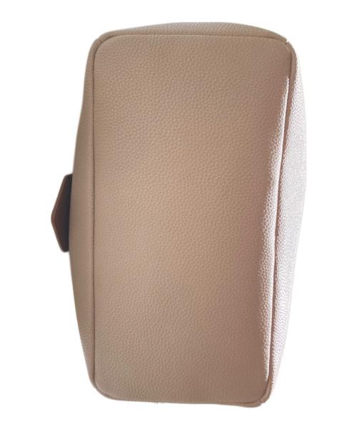 L'Avenir（ラヴェニール）L'Avenir (ラヴェニール) Val ハンドバッグ ベージュ×ブラウンの古着・服飾アイテム