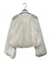 ）の古着「ギャザーチュールブルゾン」｜ホワイト