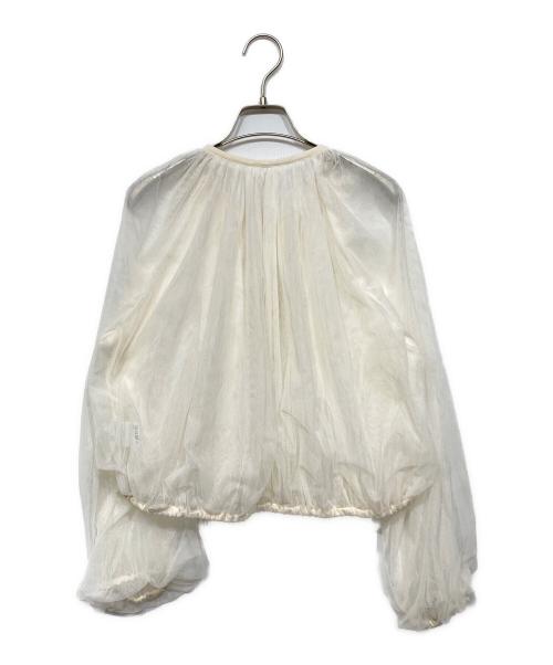 Diagram（ダイアグラム）Diagram (ダイアグラム) ギャザーチュールブルゾン ホワイト サイズ:36の古着・服飾アイテム