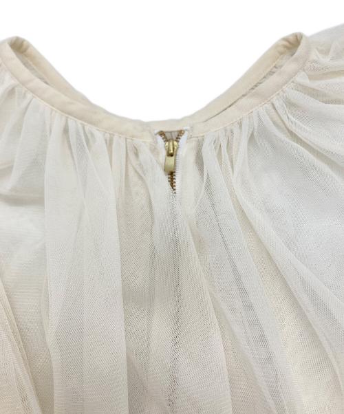 Diagram（ダイアグラム）Diagram (ダイアグラム) ギャザーチュールブルゾン ホワイト サイズ:36の古着・服飾アイテム