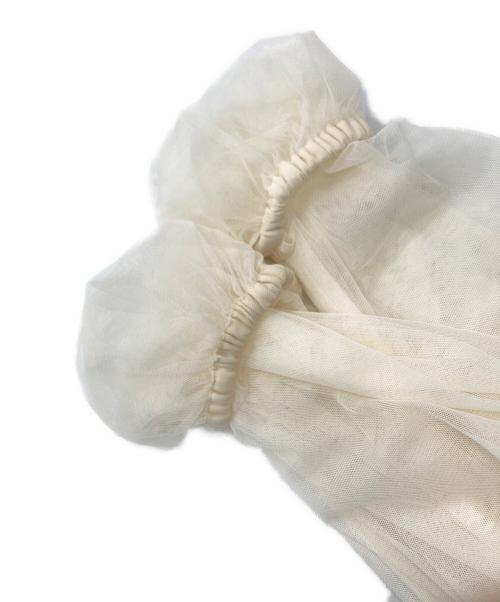 Diagram（ダイアグラム）Diagram (ダイアグラム) ギャザーチュールブルゾン ホワイト サイズ:36の古着・服飾アイテム