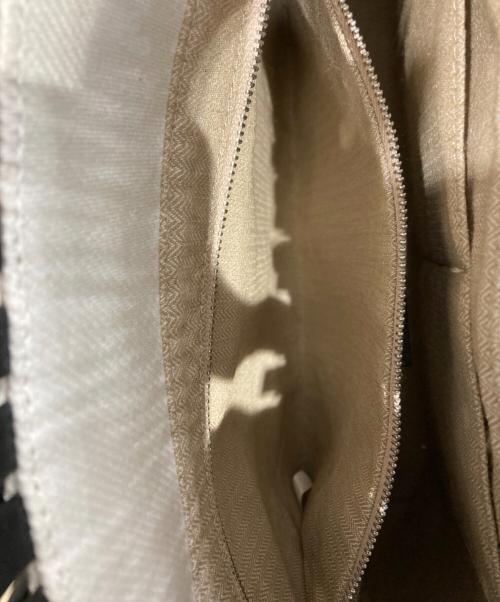 L'Avenir（ラヴェニール）L'Avenir (ラヴェニール) Alaas ハンドバッグ ホワイト×ブラックの古着・服飾アイテム