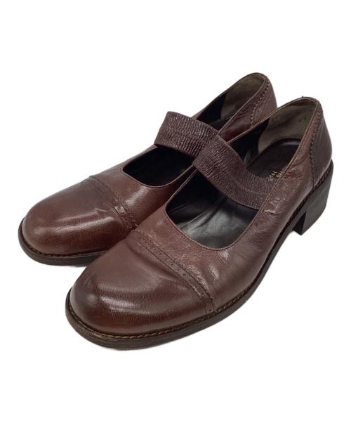 tricot COMME des GARCONS（トリココムデギャルソン）tricot COMME des GARCONS (トリココムデギャルソン) レザー　メリージェーン ブラウン サイズ:24の古着・服飾アイテム