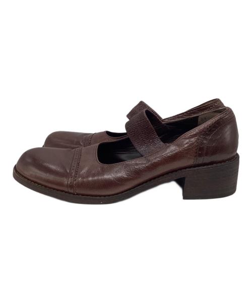 tricot COMME des GARCONS（トリココムデギャルソン）tricot COMME des GARCONS (トリココムデギャルソン) レザー　メリージェーン ブラウン サイズ:24の古着・服飾アイテム