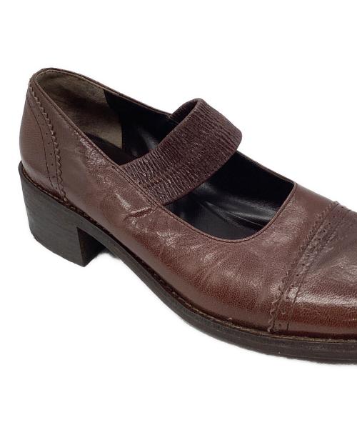 tricot COMME des GARCONS（トリココムデギャルソン）tricot COMME des GARCONS (トリココムデギャルソン) レザー　メリージェーン ブラウン サイズ:24の古着・服飾アイテム