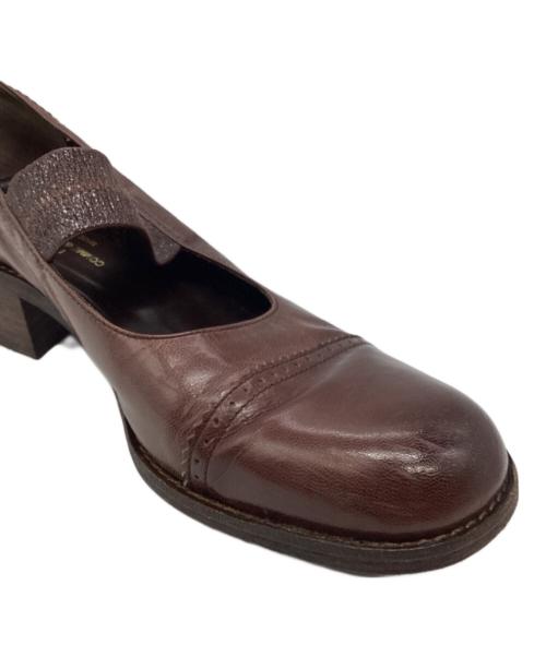 tricot COMME des GARCONS（トリココムデギャルソン）tricot COMME des GARCONS (トリココムデギャルソン) レザー　メリージェーン ブラウン サイズ:24の古着・服飾アイテム