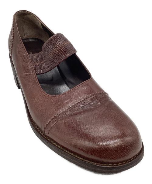 tricot COMME des GARCONS（トリココムデギャルソン）tricot COMME des GARCONS (トリココムデギャルソン) レザー　メリージェーン ブラウン サイズ:24の古着・服飾アイテム