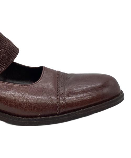 tricot COMME des GARCONS（トリココムデギャルソン）tricot COMME des GARCONS (トリココムデギャルソン) レザー　メリージェーン ブラウン サイズ:24の古着・服飾アイテム