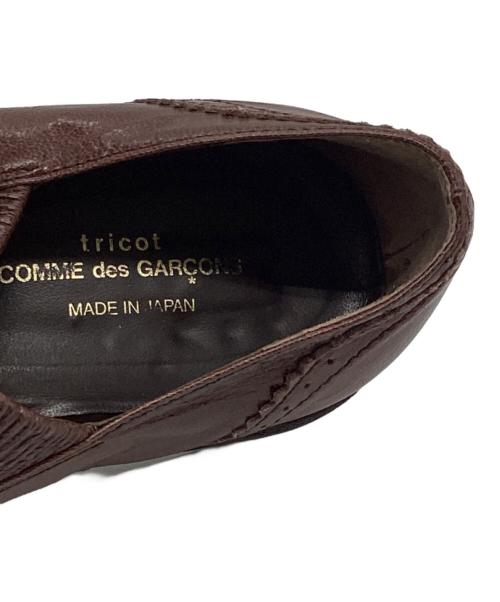 tricot COMME des GARCONS（トリココムデギャルソン）tricot COMME des GARCONS (トリココムデギャルソン) レザー　メリージェーン ブラウン サイズ:24の古着・服飾アイテム