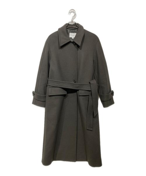 BEAUTY&YOUTH（ビューティーアンドユース）BEAUTY&YOUTH (ビューティーアンドユース) メルトンステンカラーベルトロングコート　1625-144-4638 グレー サイズ:Sの古着・服飾アイテム
