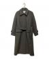 BEAUTY&YOUTH（ビューティーアンドユース）の古着「メルトンステンカラーベルトロングコート　1625-144-4638」｜グレー