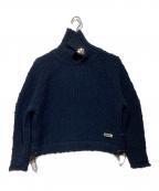 NKNITエヌニット）の古着「2way high neck KNIT 24AW-N012」｜ネイビー