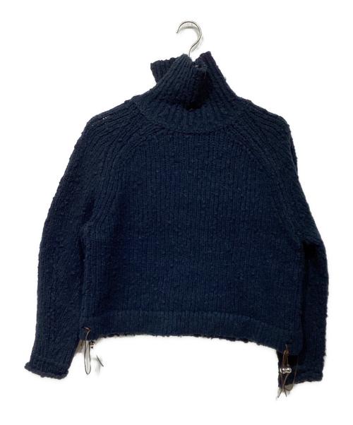 NKNIT（ンニット）NKNIT (ンニット) 2way high neck KNIT 24AW-N012 ネイビー サイズ:1の古着・服飾アイテム