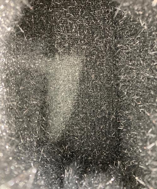 NKNIT（ニット）NKNIT (エヌニット) kira kira hand bag シルバーの古着・服飾アイテム