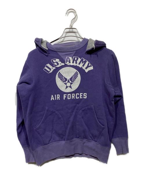 TOYS MCCOY（トイズマッコイ）TOYS MCCOY (トイズマッコイ) 後付けパーカー パープル サイズ:Mの古着・服飾アイテム