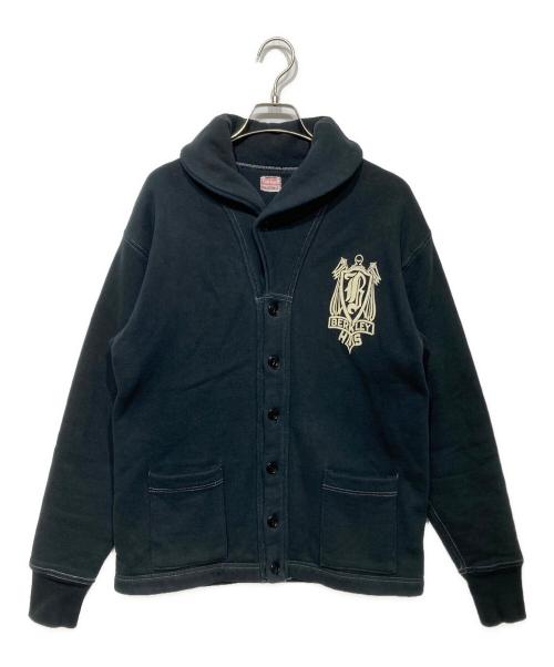 CUSHMAN（クッシュマン）CUSHMAN (クッシュマン) ショールカラースウェットカーディガン ブラック サイズ:Lの古着・服飾アイテム