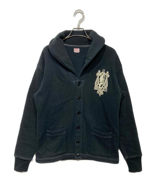 CUSHMAN（クッシュマン）CUSHMAN (クッシュマン) ショールカラースウェットカーディガン ブラック サイズ:Lの古着・服飾アイテム