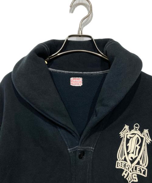 CUSHMAN（クッシュマン）CUSHMAN (クッシュマン) ショールカラースウェットカーディガン ブラック サイズ:Lの古着・服飾アイテム
