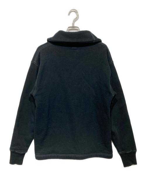 CUSHMAN（クッシュマン）CUSHMAN (クッシュマン) ショールカラースウェットカーディガン ブラック サイズ:Lの古着・服飾アイテム