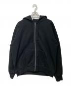 SUPREME×THRASHERシュプリーム×スラッシャー）の古着「Zip Up Hooded Sweatshirt」｜ブラック
