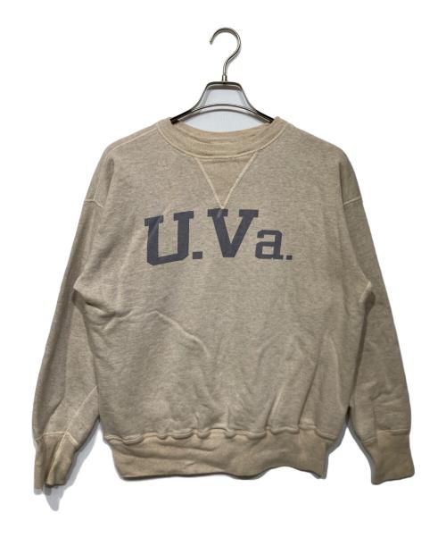 WAREHOUSE（ウエアハウス）WAREHOUSE (ウエアハウス) プリントスウェット ベージュ サイズ:42の古着・服飾アイテム