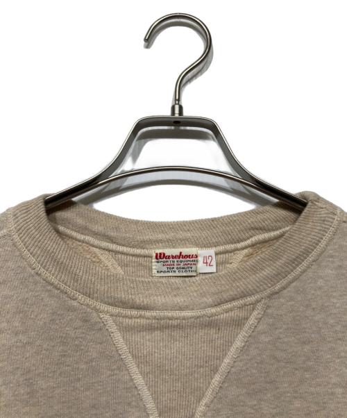 WAREHOUSE（ウエアハウス）WAREHOUSE (ウエアハウス) プリントスウェット ベージュ サイズ:42の古着・服飾アイテム