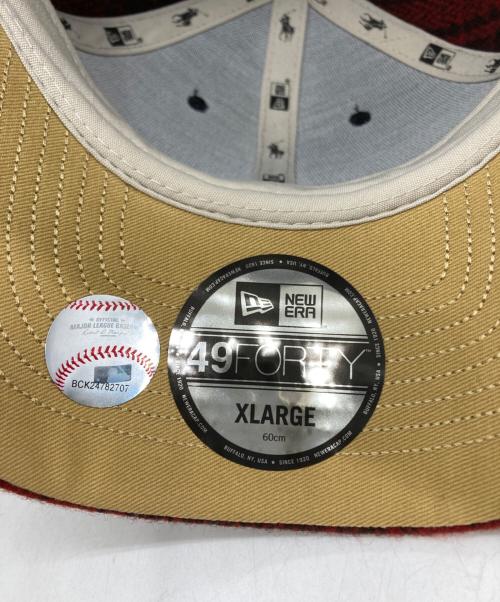 New Era（ニューエラ）New Era (ニューエラ) POLO RALPH LAUREN (ポロ・ラルフローレン) キャップ レッド サイズ:XLの古着・服飾アイテム