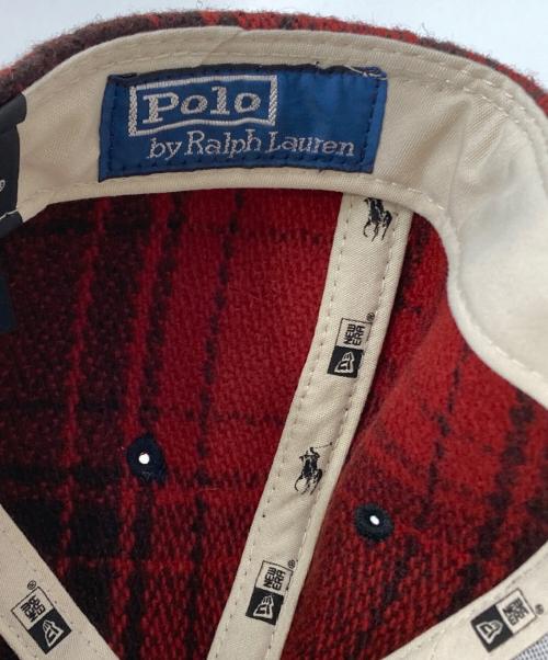 New Era（ニューエラ）New Era (ニューエラ) POLO RALPH LAUREN (ポロ・ラルフローレン) キャップ レッド サイズ:XLの古着・服飾アイテム