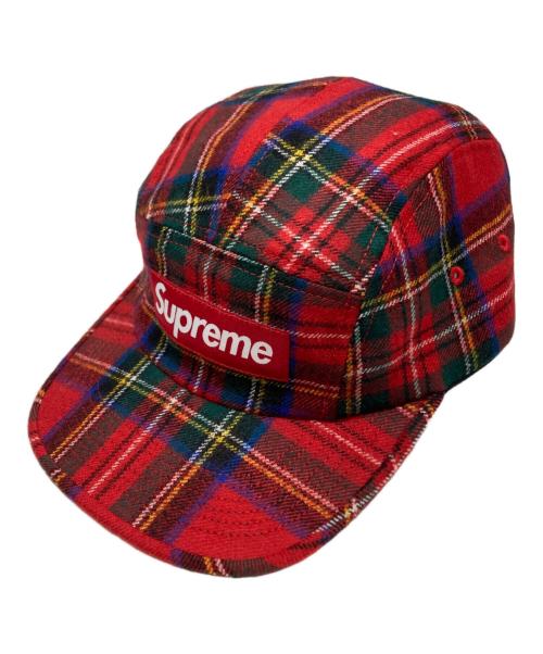 SUPREME（シュプリーム）SUPREME (シュプリーム) Lochcarron (ロキャロン) 20AW　Lochcarron Camp Cap レッドの古着・服飾アイテム
