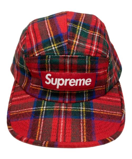 SUPREME（シュプリーム）SUPREME (シュプリーム) Lochcarron (ロキャロン) 20AW　Lochcarron Camp Cap レッドの古着・服飾アイテム