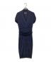 MaxMara（マックスマーラ）の古着「カシュクールジャージーワンピース162608790000」｜ネイビー
