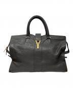 Yves Saint Laurentイヴサンローラン）の古着「カバスシック レザーボストンバッグ　311217」｜グレー