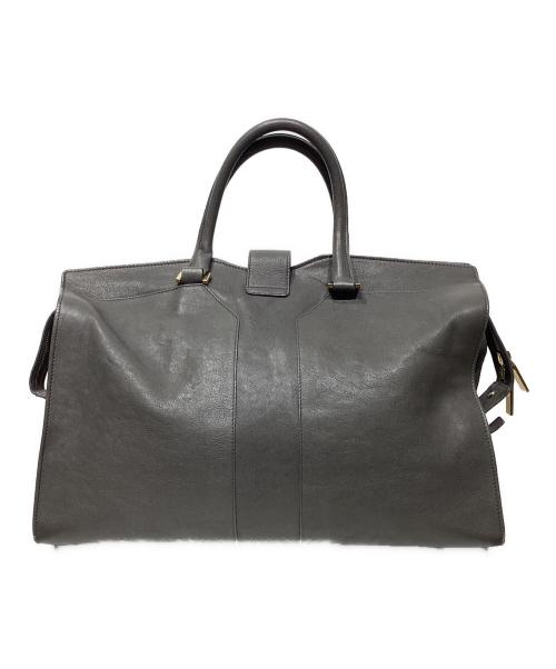 Yves Saint Laurent（イヴサンローラン）Yves Saint Laurent (イヴサンローラン) カバスシック レザーボストンバッグ　311217 グレーの古着・服飾アイテム