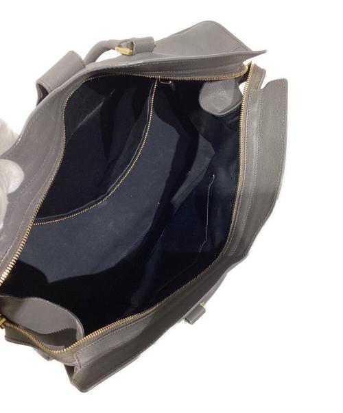 Yves Saint Laurent（イヴサンローラン）Yves Saint Laurent (イヴサンローラン) カバスシック レザーボストンバッグ　311217 グレーの古着・服飾アイテム