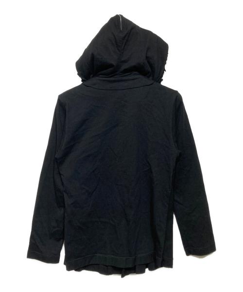 tricot COMME des GARCONS（トリココムデギャルソン）tricot COMME des GARCONS (トリココムデギャルソン) コットンフリルジップパーカー ブラック サイズ:Sの古着・服飾アイテム