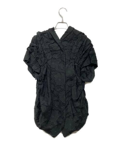 TAO COMME des GARCONS（タオ コムデギャルソン）TAO COMME des GARCONS (タオ コムデギャルソン) AD2023　24SS　フリル刺繍ブラウス ブラック サイズ:Sの古着・服飾アイテム