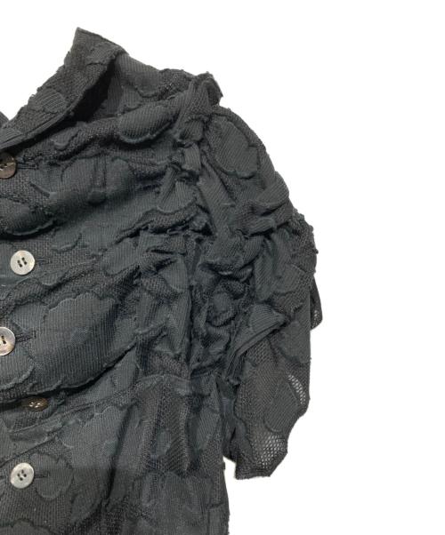 TAO COMME des GARCONS（タオ コムデギャルソン）TAO COMME des GARCONS (タオ コムデギャルソン) AD2023　24SS　フリル刺繍ブラウス ブラック サイズ:Sの古着・服飾アイテム