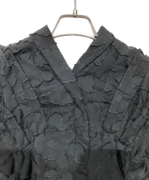 TAO COMME des GARCONS（タオ コムデギャルソン）TAO COMME des GARCONS (タオ コムデギャルソン) AD2023　24SS　フリル刺繍ブラウス ブラック サイズ:Sの古着・服飾アイテム