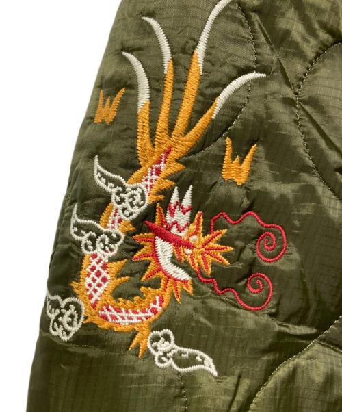 HOUSTON（ヒューストン）HOUSTON (ヒューストン) キルティングベトナムジャケット　51200 オリーブ サイズ:XLの古着・服飾アイテム