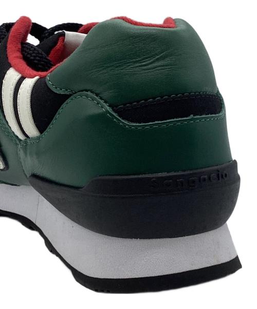 Sangacio（サンガッチョ）Sangacio (サンガッチョ) 仮面ライダー (カメンライダー) 仮面ライダー×サンガッチョ×ハロルズギア「いち号KICKS」　コラボ　スニーカー グリーン×ブラック サイズ:US10.5の古着・服飾アイテム