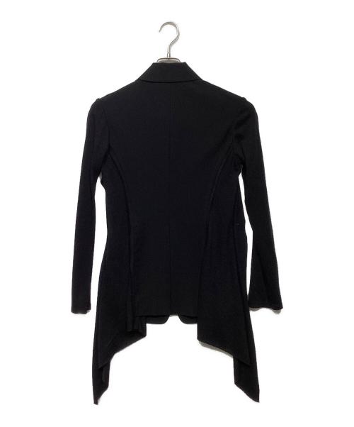 yohji yamamoto+noir（ヨウジヤマモトプリュスノアール）yohji yamamoto+noir (ヨウジヤマモトプリュスノアール) ニット切替ジャケット　NC-J22-132 ブラック サイズ:1の古着・服飾アイテム