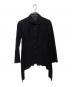yohji yamamoto+noir（ヨウジヤマモトプリュスノアール）の古着「ニット切替ジャケット　NC-J22-132」｜ブラック