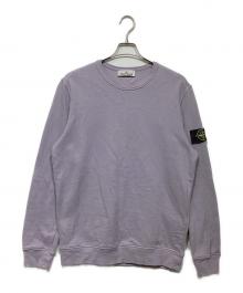 STONE ISLAND（ストーンアイランド）の古着「ログクルーネックスウェット」｜パープル