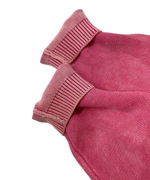 stussy（ステューシー）stussy (ステューシー) Faded Cotton Knit Crew ピンク サイズ:Lの古着・服飾アイテム