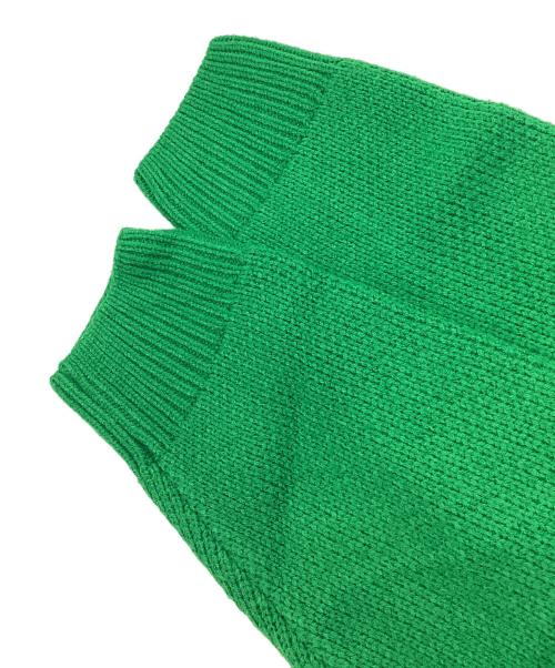 adidas（アディダス）adidas (アディダス) ロゴクルーネックセーター グリーン×ネイビー サイズ:Sの古着・服飾アイテム